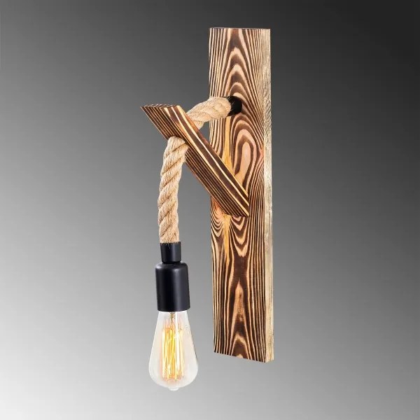 Applique da parete EREBOS 1xE27/40W/230V marrone