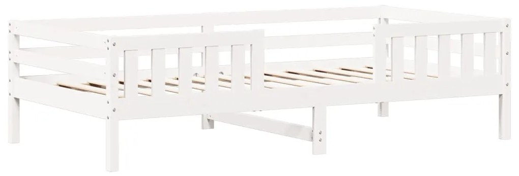 Giroletto con panca e tetto bianco 90x200 cm in legno di pino