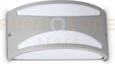 Rex-3 applique a parete ip44 1 luce attacco e27 grigio