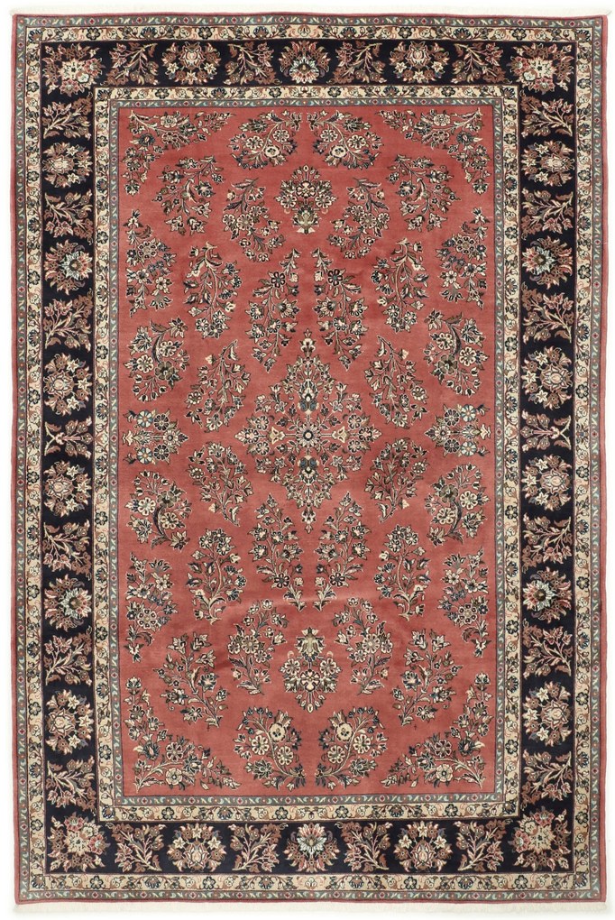 Kashan Tappeto 210 x 310 (Iran) Annodato A Mano