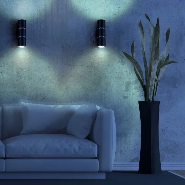 Applique BAMBOO 2xGU10/10W/230V nero