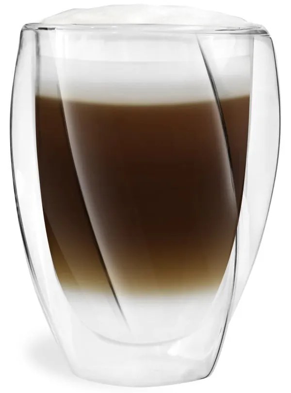 Set di 2 bicchieri da latte a doppia parete, 300 ml - Vialli Design