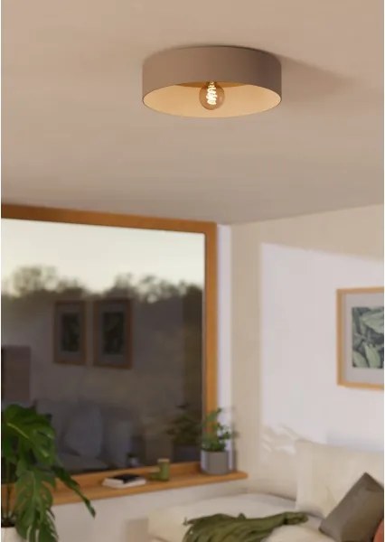 Eglo 900838 - Plafoniera DUAIA 1xE27/40W/230V marrone