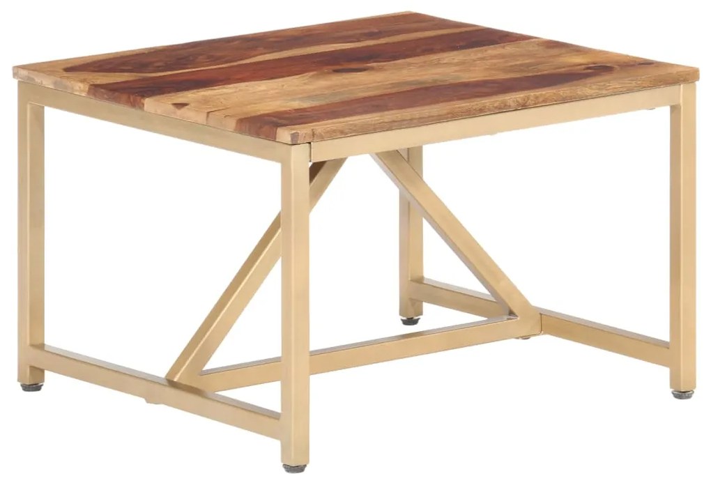 Tavolino Laterale 60x60x40 Cm İn Legno Massello /