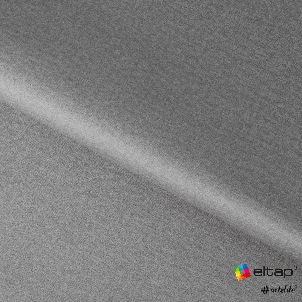 Letto singolo imbottito grigio con contenitore e rete inclusi 90x200 cm Lamica – ELTAP