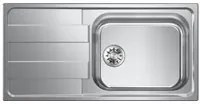 Lavello EVHOC serie AURA M 100x50 cm 1 vasca destra + gocciolatoio acciaio inox AISI 304 03AURADM