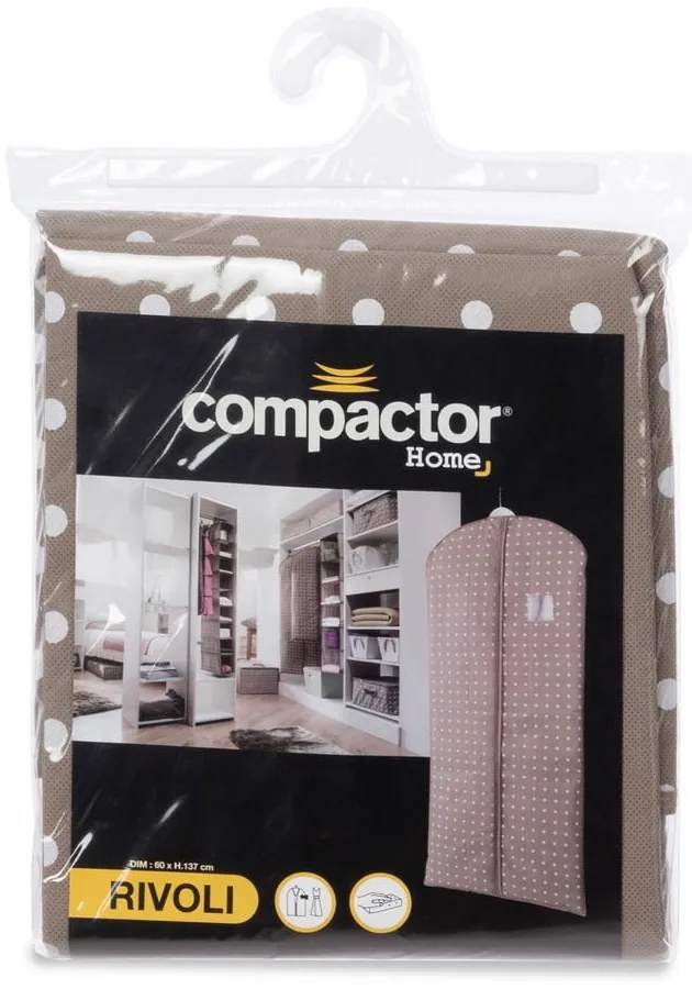 Copriabito beige a pois, 137 cm Rivoli - Compactor
