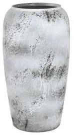 Vaso Home ESPRIT Bianco Nero Ceramica 36 x 36 x 70 cm