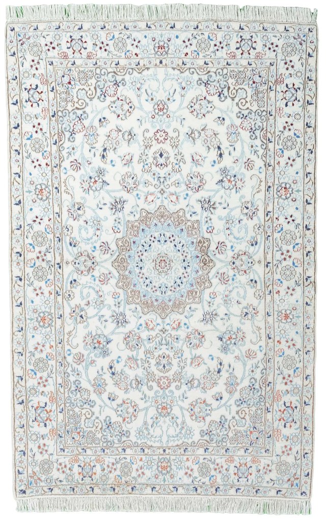 Nain Tappeto 100 x 150 Beige (Iran) Annodato A Mano