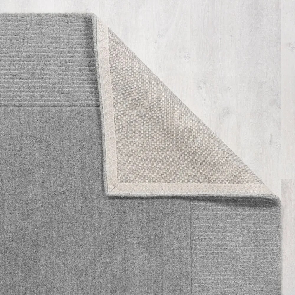 Tappeto greige in lana tessuto a mano 160x230 cm Border – Flair Rugs