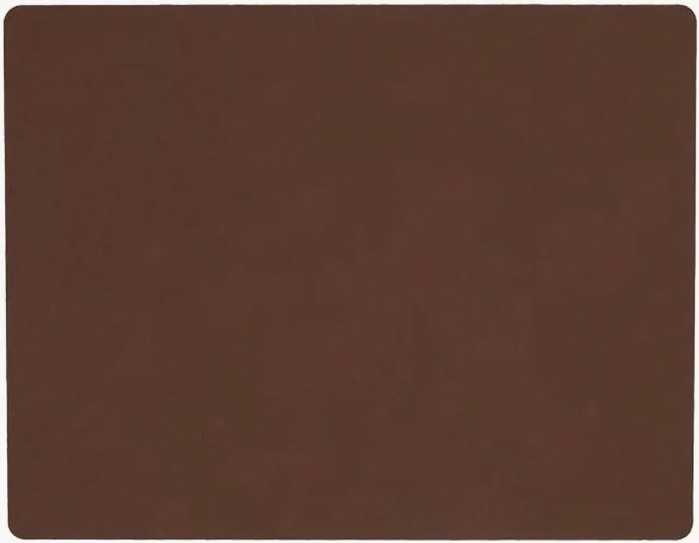 Set di 4 tovagliette americane in pelle Square Nupo Dark Brown