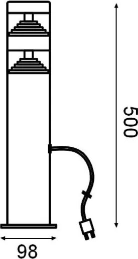 Ledvance - Lampada LED da esterno ORION DOUBLE LED/4W/12V IP44