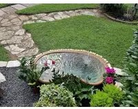 Laghetto da giardino in vetroresina polinesia 140x80x45 litri 200