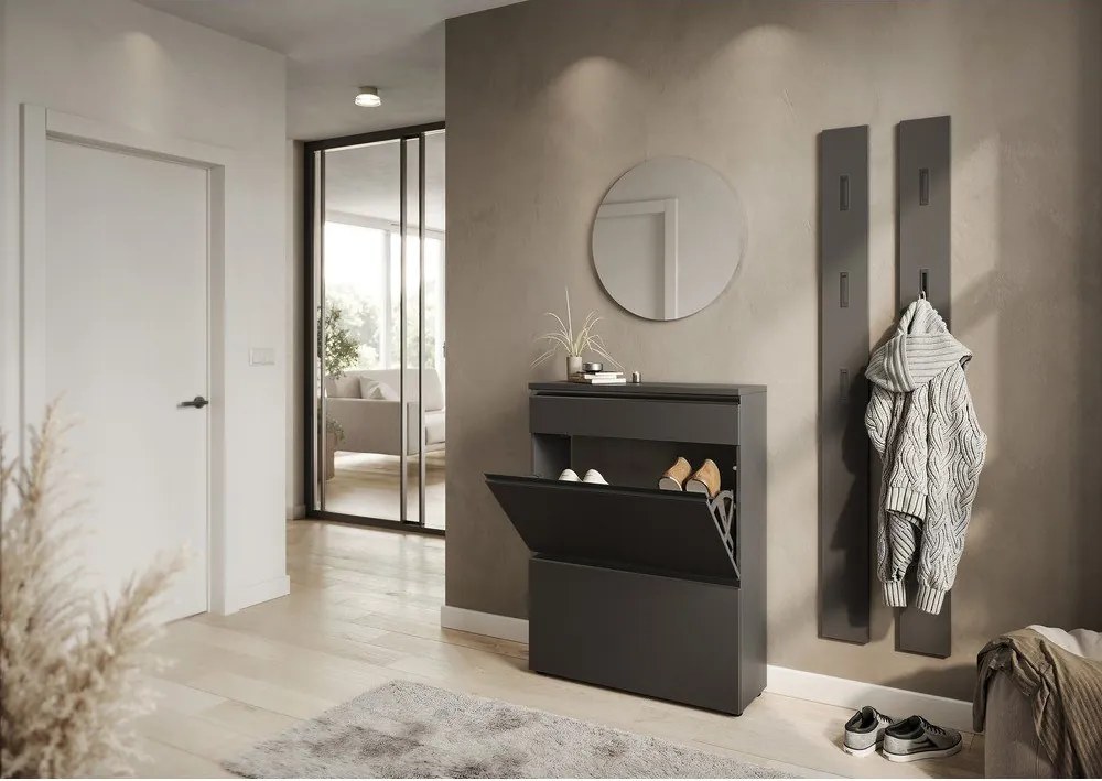 Scarpiera color antracite 80x107x29 cm Baldone – Germania