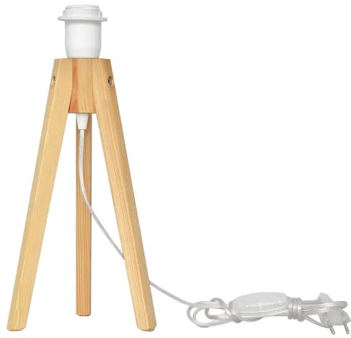 Lampada da tavolo HELEN 1xE27/15W/230V color crema/oro/pino