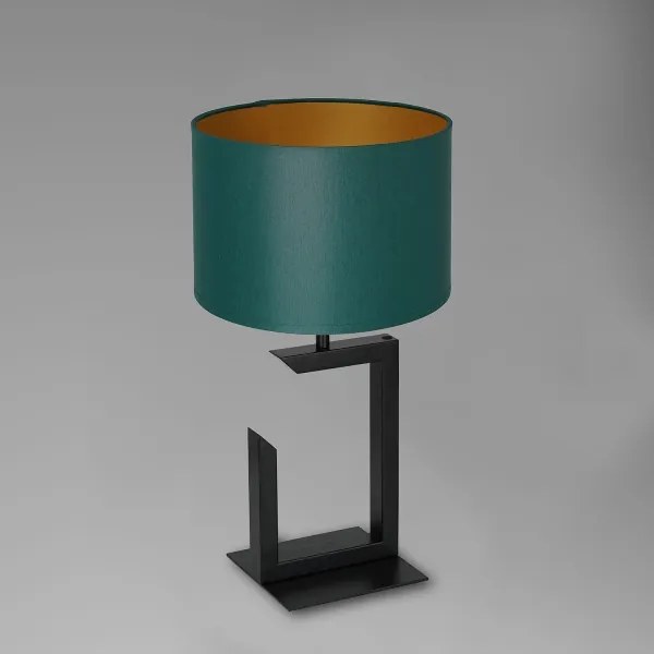 Lampada da tavolo 1xE27/60W/230V 45 cm verde/oro
