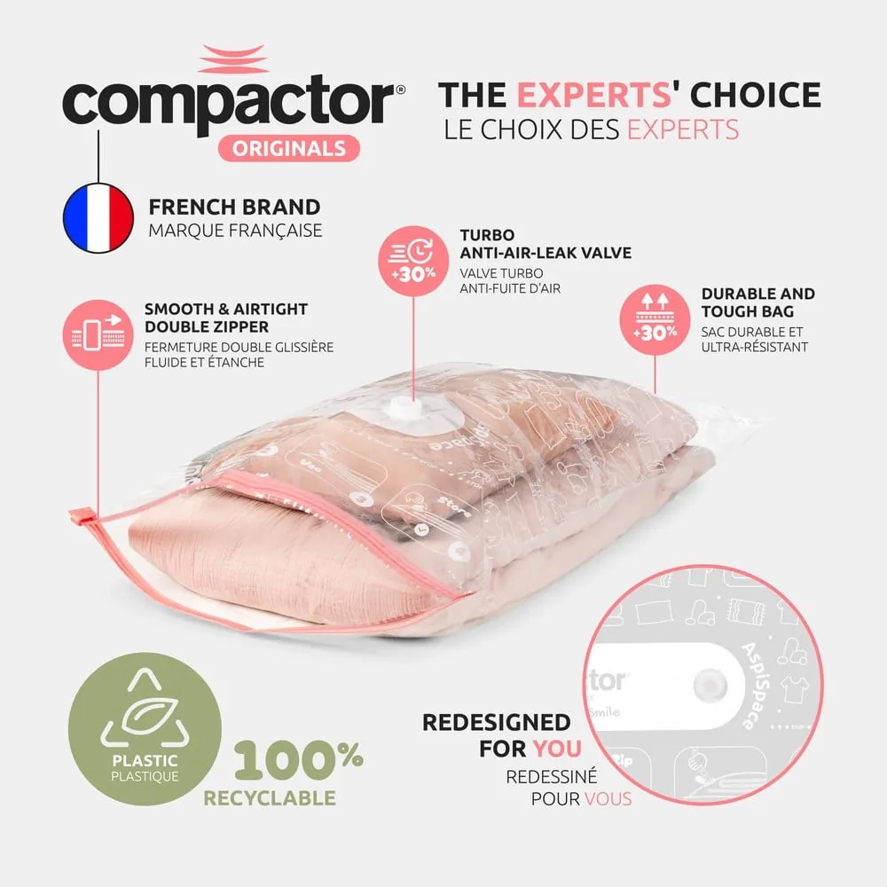 Sacchetti per il vuoto in set da 5 pezzi Vacuum XL - Compactor