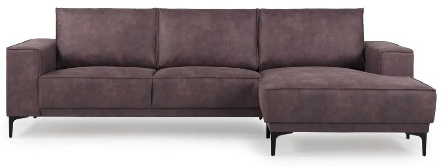 Divano angolare in similpelle marrone scuro (angolo destro) Copenhagen - Scandic