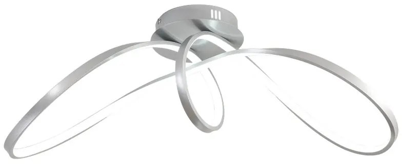 Plafoniera LED RUBY grigio IP20 cct da bianco caldo a bianco freddo con regolazione di temperatura, 4900 lumen