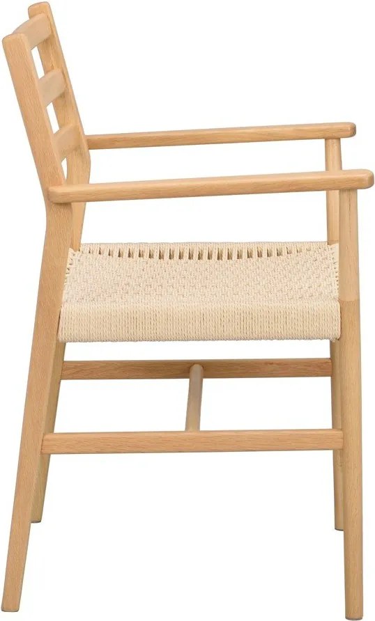 Sedie da pranzo in colore naturale Harlan - Rowico