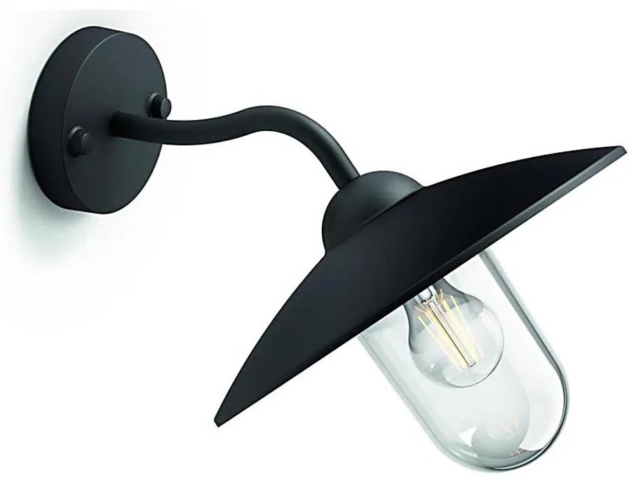 Philips 01643/30/PN - Applique da esterno HAMMOCK 1xE27/60W/230V