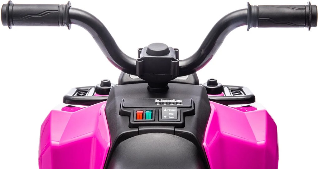 Quad Elettrico per Bambini Safari 6V con Bauletto Posteriore Rosa...
