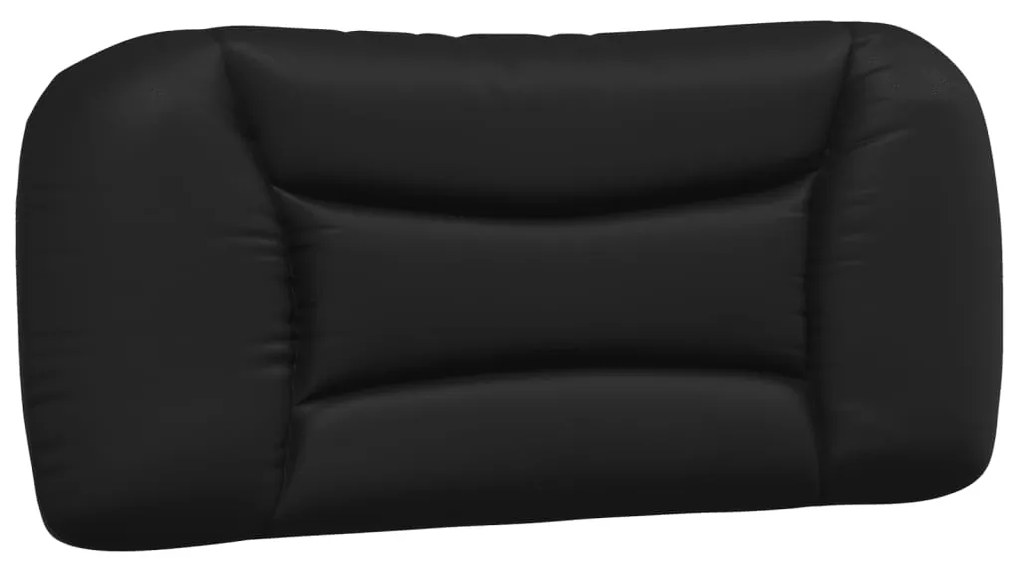 Letto con materasso nero 90x190 cm in similpelle