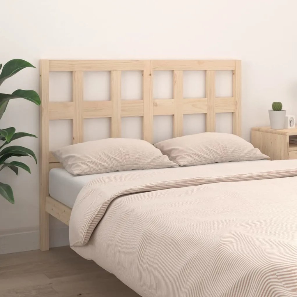 Testiera per letto 140,5x4x100 cm in legno massello di pino