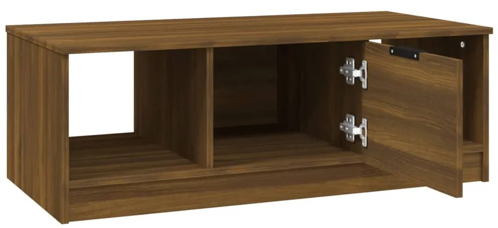 Tavolino Salotto Rovere Marrone 102x50x36 cm Legno Multistrato