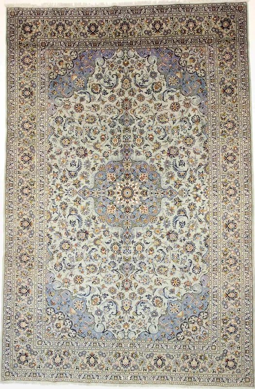 Kashan Tappeto persiano 290x440 Verde (Iran) Annodato A Mano
