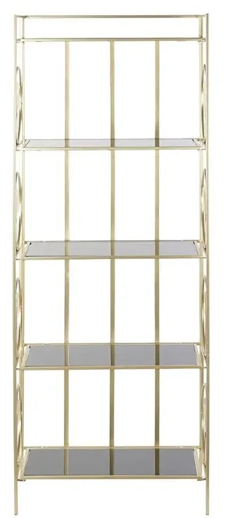 Scaffale DKD Home Decor Cristallo Dorato Metallo (60 x 32 x 161,5 cm)