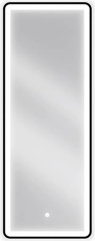 Mexen Coro specchio da bagno retroilluminato 45 x 120 cm, LED 6000K, anti-appannamento, cornice nera - 9817-045-120-611-70