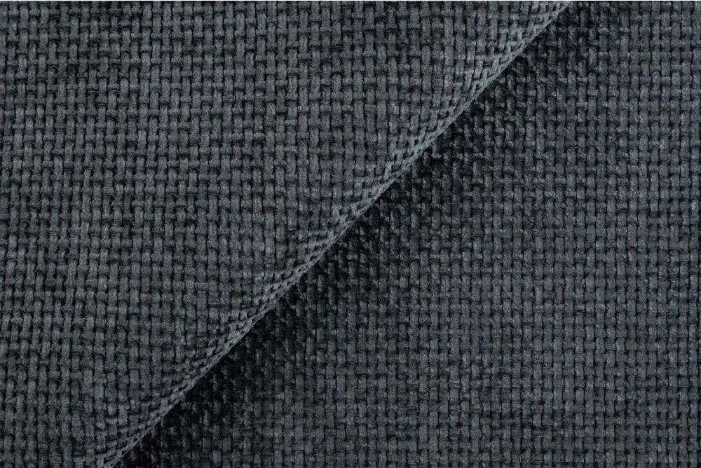 Poltrona grigio scuro con rivestimento in ciniglia Freya – Ropez