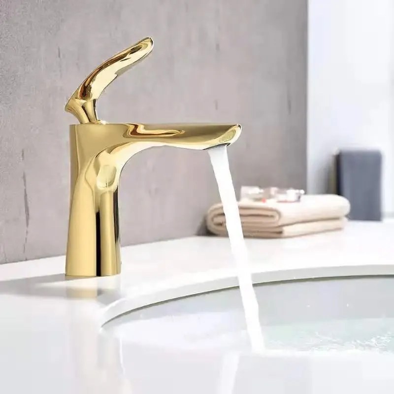 Rubinetto da lavabo Rea Orbit Gold Low