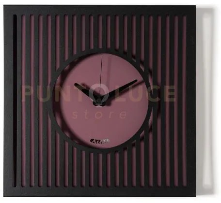 Orologio da parete elegante tiffany piccolo nero,viola ametista