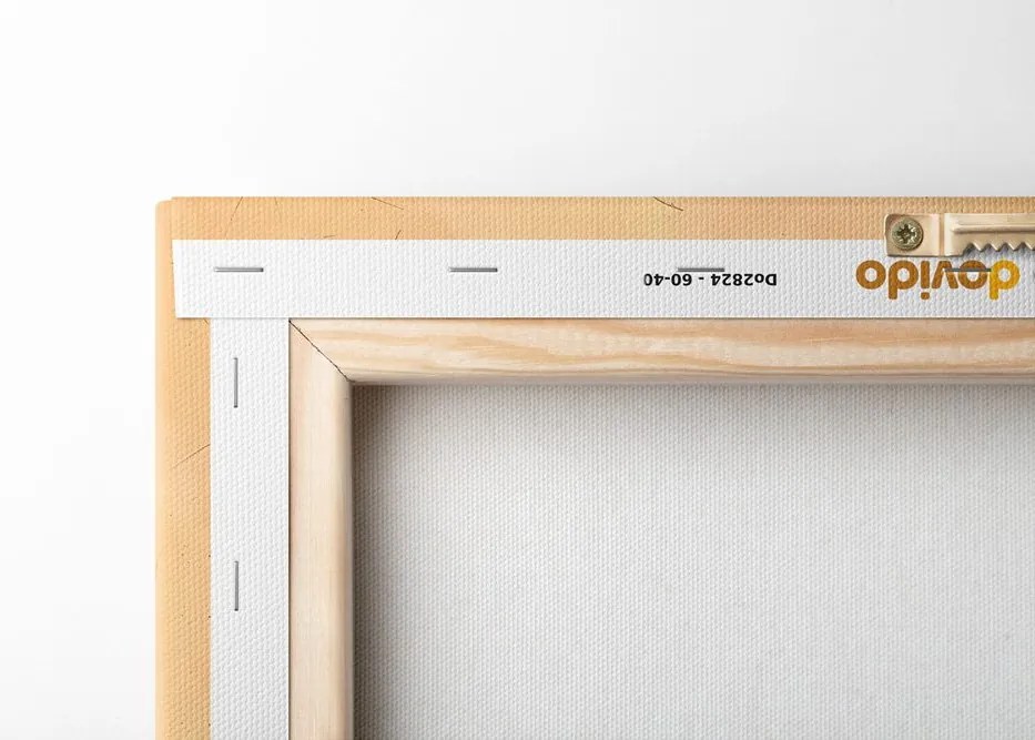 Quadro su tela – Arcobaleno minimalista Peach Fuzz