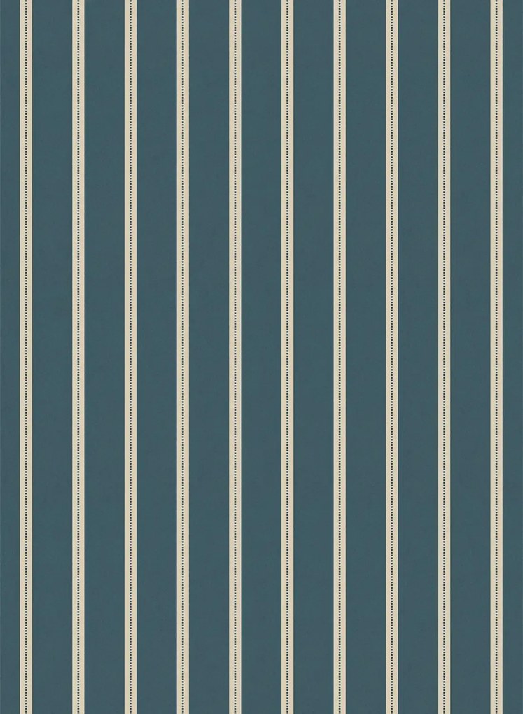 studio ditte Carta da parati Ribbon / Lintjes - Denim