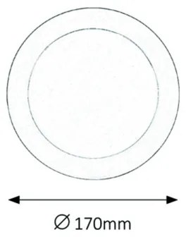 Rabalux 5585 - Lampada LED da incasso per bagni LOIS LED/12W/230V IP44 4000K