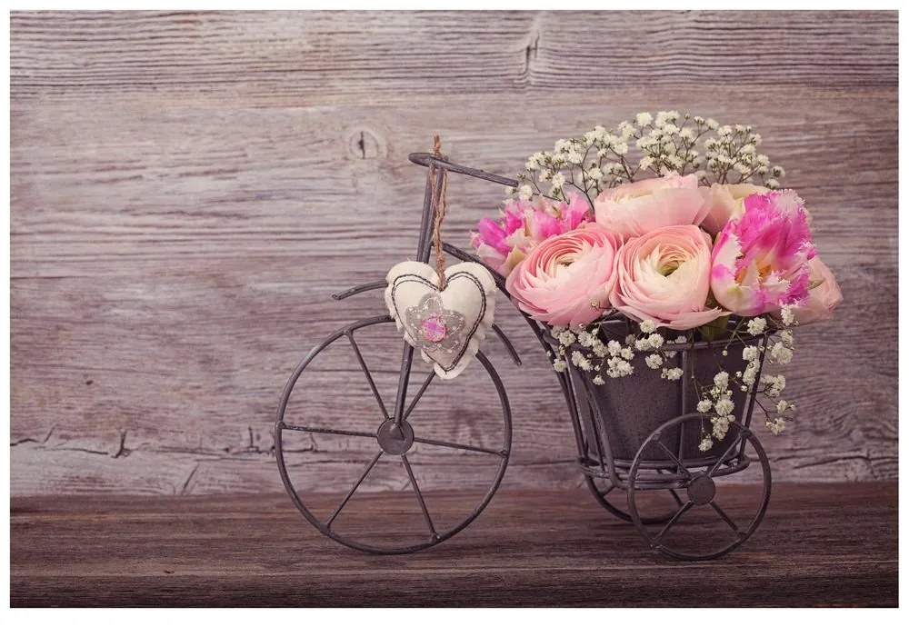 Carta da parati – Fiori in vaso vintage