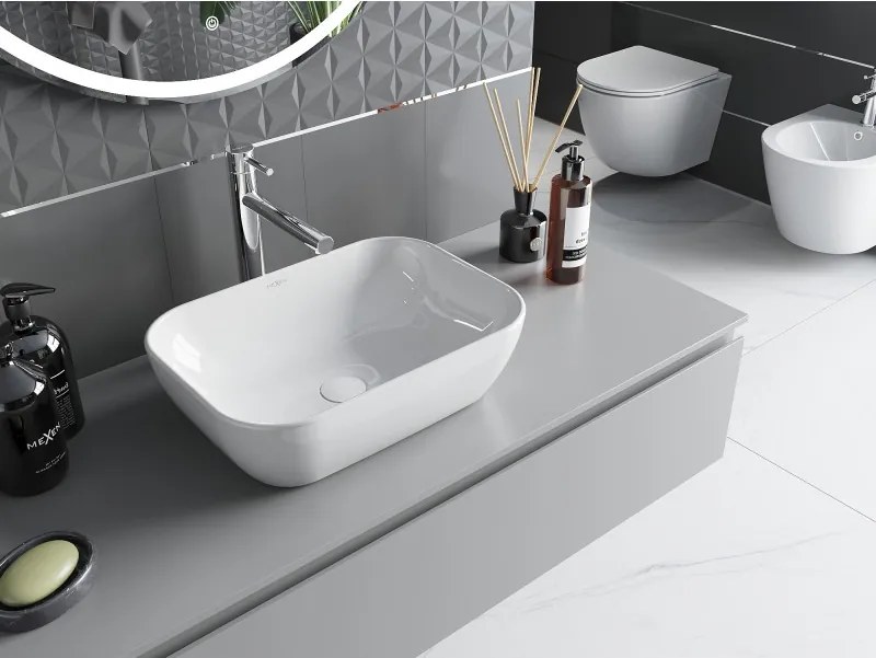 Mexen Rita lavabo da appoggio 45 x 32 cm, bianco - 21084500