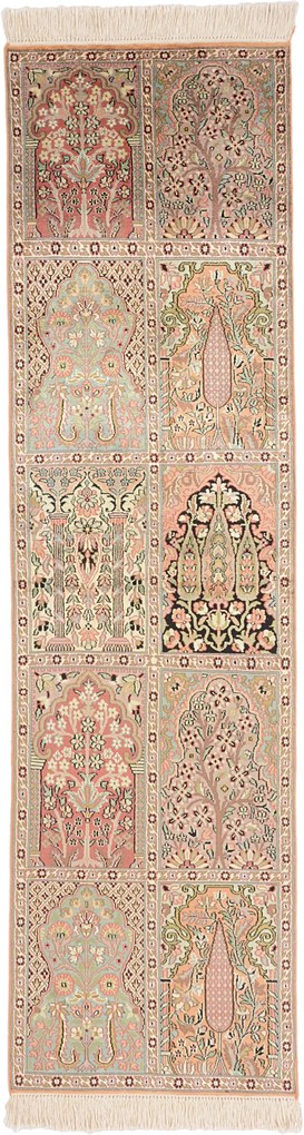 Cashmere Silk Tappeto 230x60 (Indian) Annodato A Mano