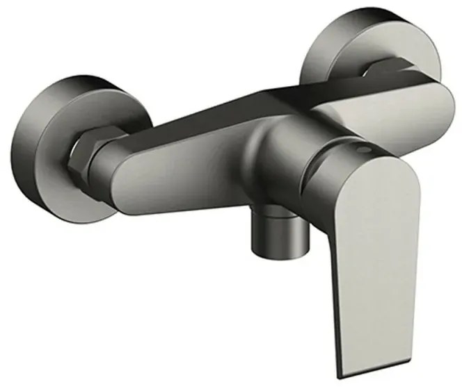 Miscelatore doccia esterno Mariani serie Artic in ottone spazzolato