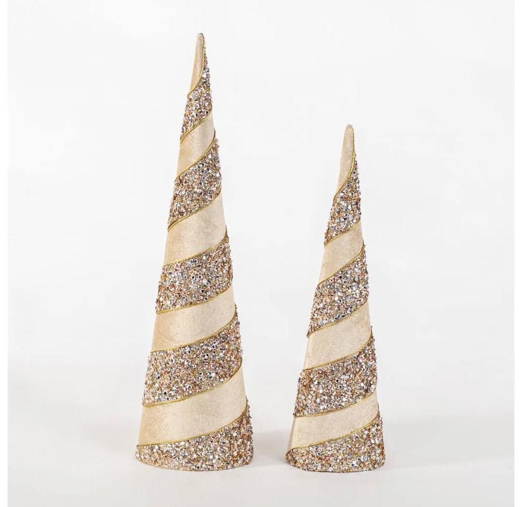 SET 2x Decorazione natalizia 40/50 cm albero