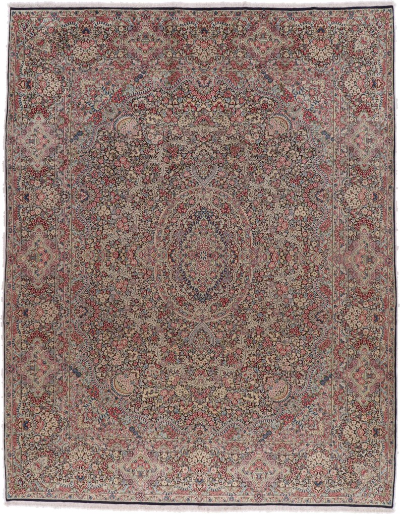 Kerman Tappeto 300 x 390 (Iran) Annodato A Mano