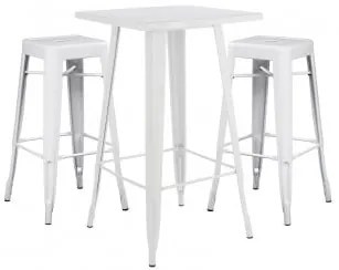 Set tavolo alto LIX e 2 sgabelli alti LIX Bianco - Sklum