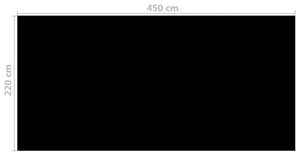 Copertura per Piscina Nera 450x220 cm PE