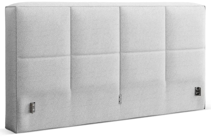 Testiera grigio chiaro imbottita 229x100 cm Darren – Micadoni