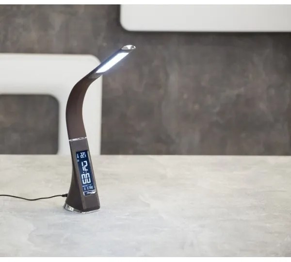 Immax 08948L - Lampada da tavolo LED dimmerabile con display LEATHER LED/7W/230V