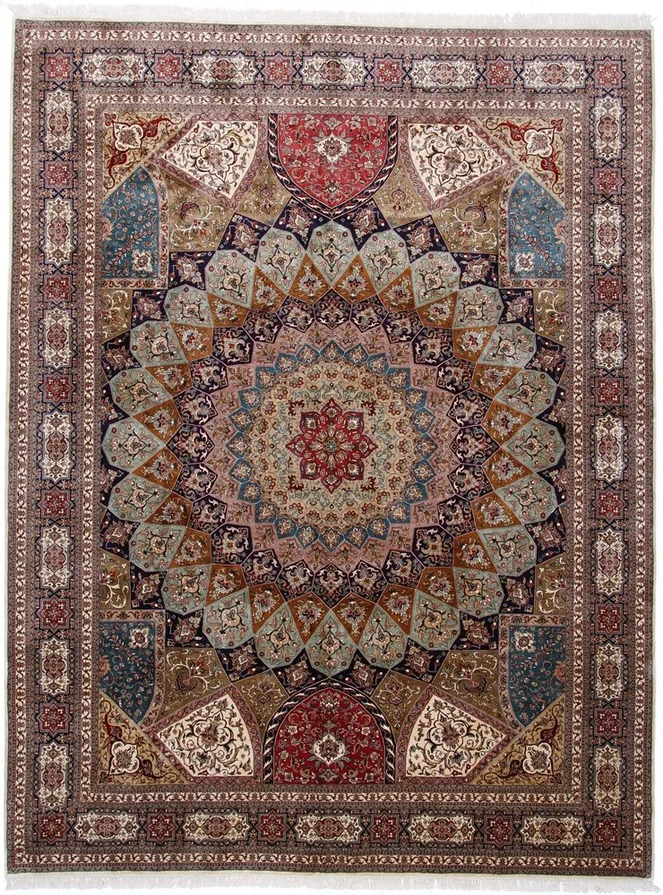 Cashmere Silk Tappeto orientale 300 x 400 (Indian) Annodato A Mano