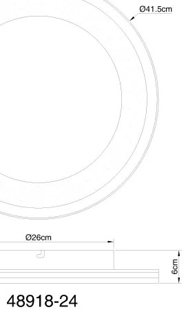 Globo 48918-24 - Plafoniera LED dimmerabile CLARINO LED/24W/230V + +TC